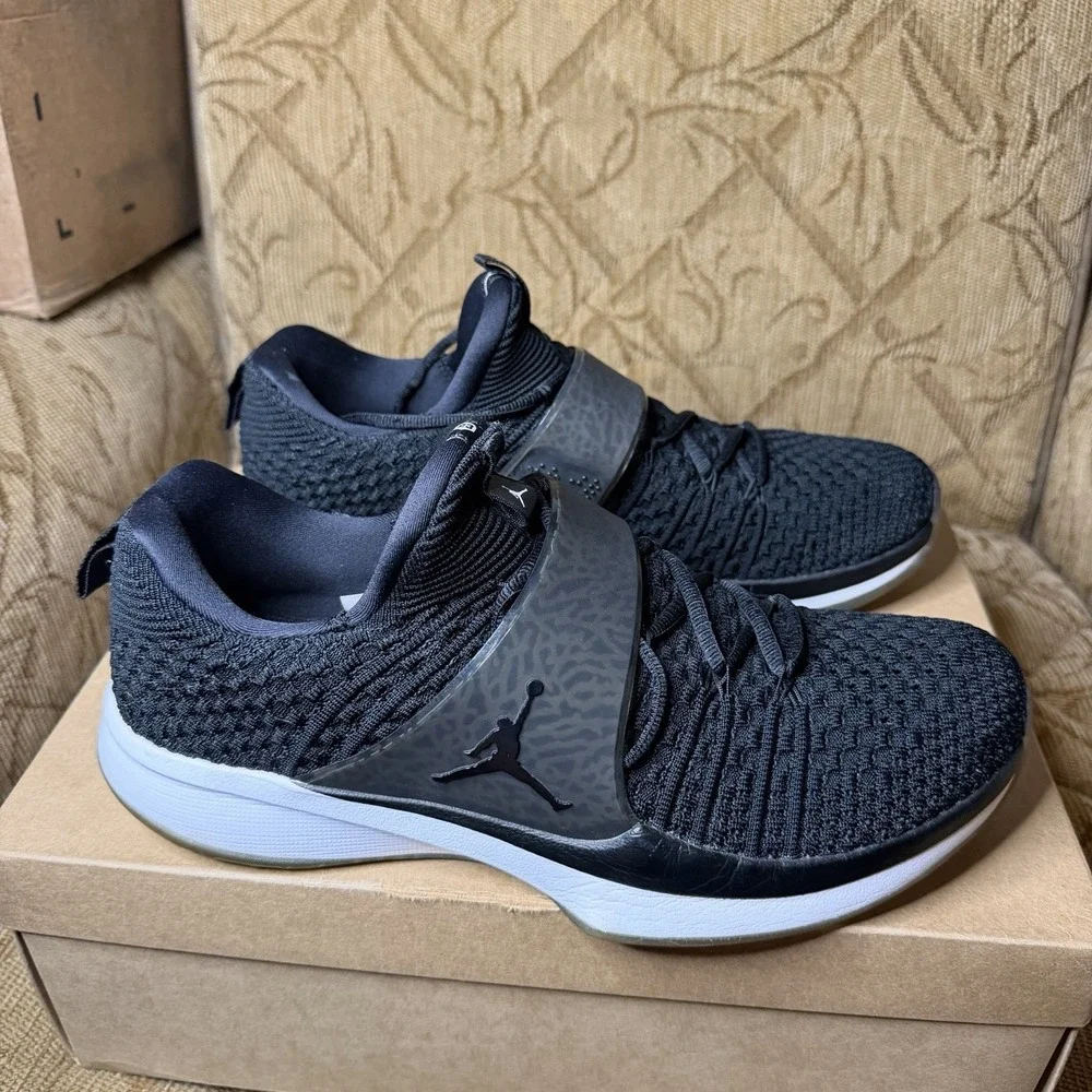 Air Jordan Trainer 2 Flyknit Black Ice 2017 Size 11.5 921210-010